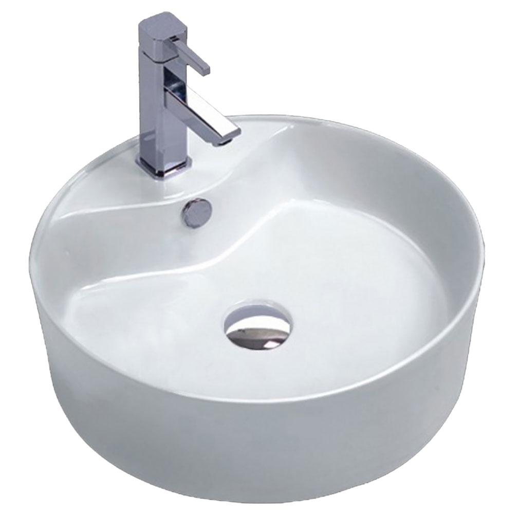 Spa World Ls-az129 18.5 X 18.5 In. Vitruvius Series Ceramic Vessel Sink - White