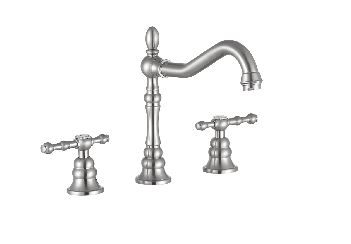 Anzzi L-az184bn 8.5 X 13.11 X 8.27 In. Highland Widespread 2-handle Bathroom Faucet, Brushed Nickel