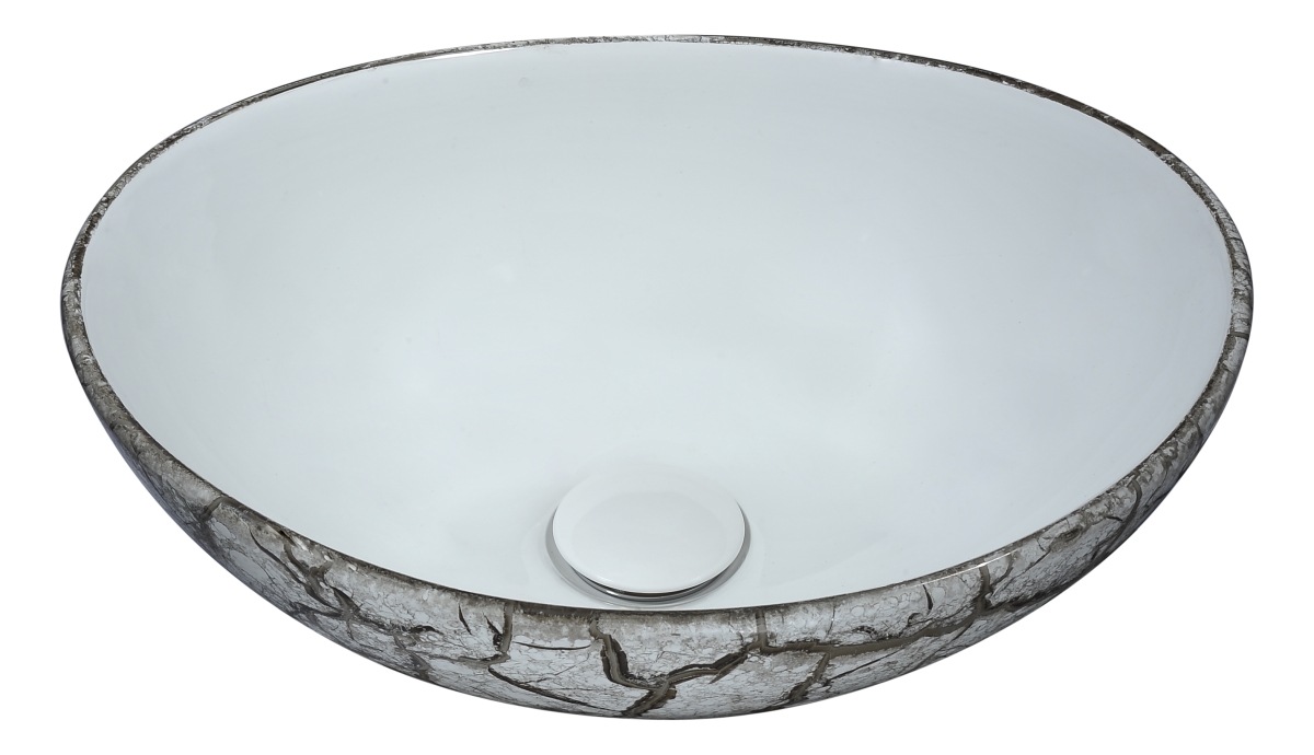Anzzi Ls-az272 5.7 X 13.4 X 16.1 In. Sona Series Ceramic Vessel Sink, Grey