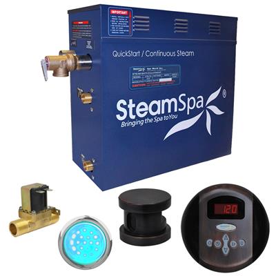 In450ob-a 4.5 Kw Indulgence Quickstart Acu-steam Bath Generator Pack With Built-in Auto Drain, Oil Rubbed Bronze