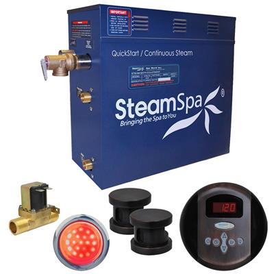 In1050ob-a 10.5 Kw Indulgence Quickstart Acu-steam Bath Generator Pack With Built-in Auto Drain, Oil Rubbed Bronze