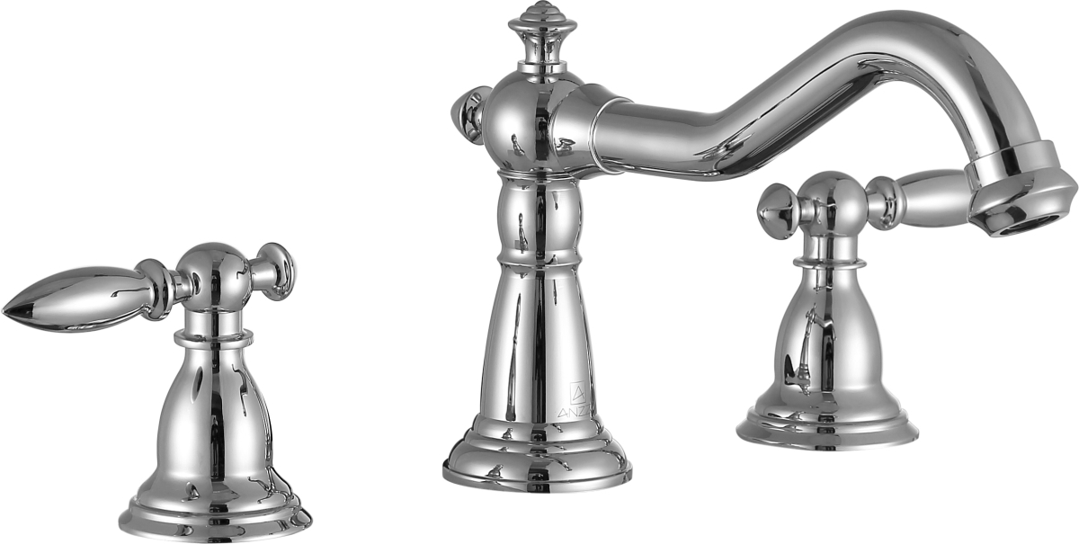 Anzzi L-az179ch 8 In. Patriarch Widespread Bathroom Sink Faucet - Polished Chrome