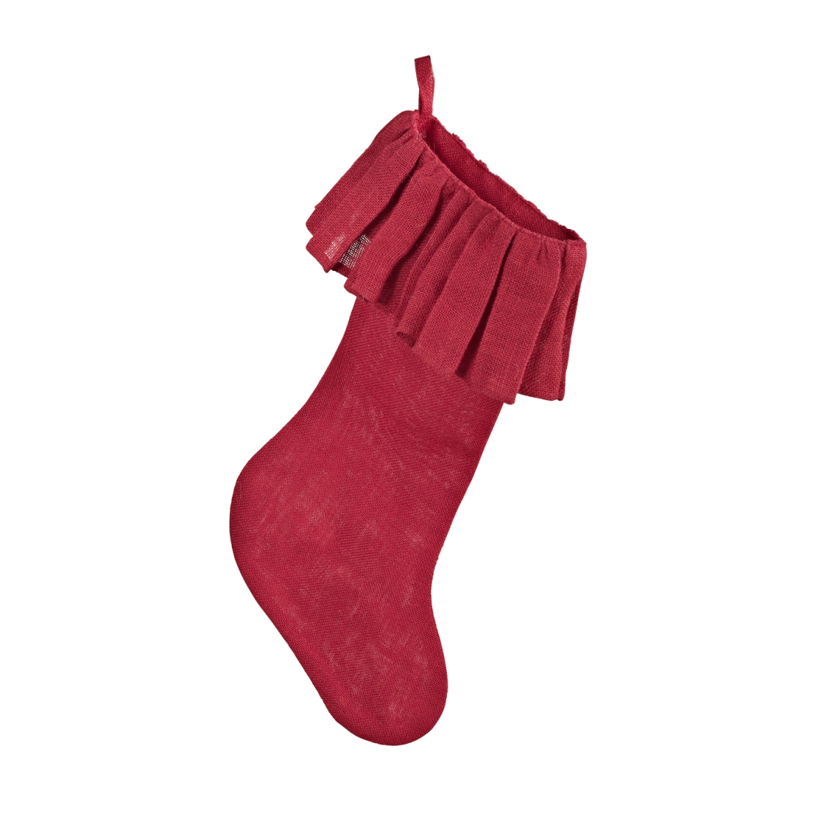 9613.r1319 13 X 19 In. Jute Christmas Stocking - Red