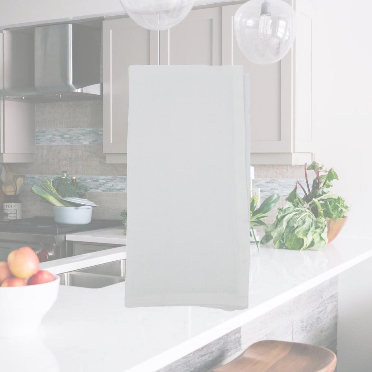 Picture of Saro Lifestyle 1423.W20S 20 in. Pure Linen Elegance Table Square Napkin, White - Set of 4