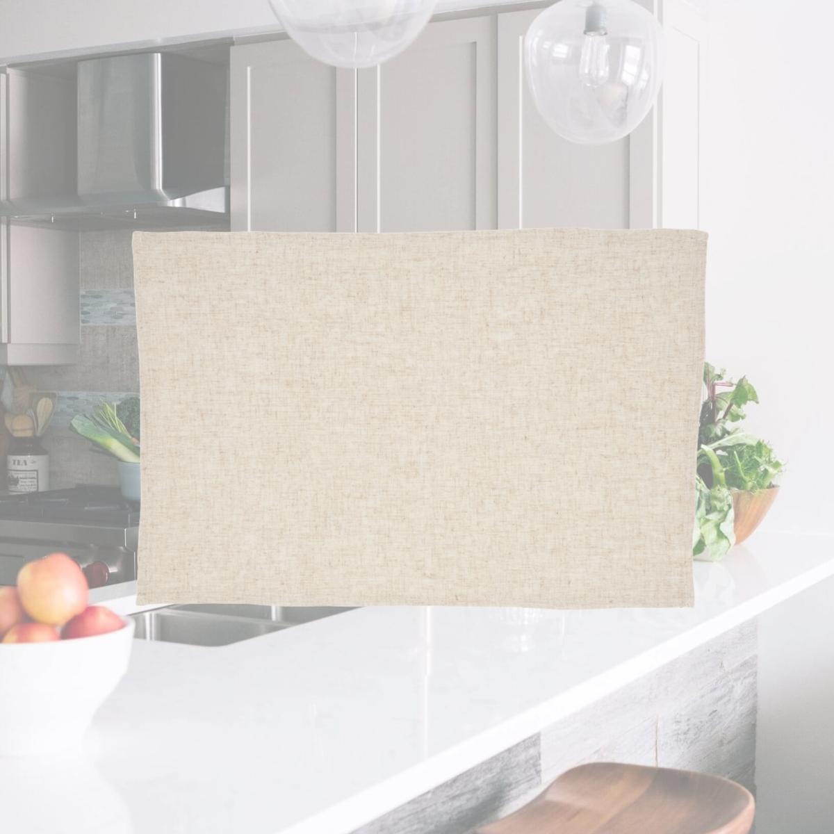 Picture of Saro Lifestyle 731NH.N1420B 14 x 20 in. Oblong Classic Charm Placemat, Natural - Set of 12