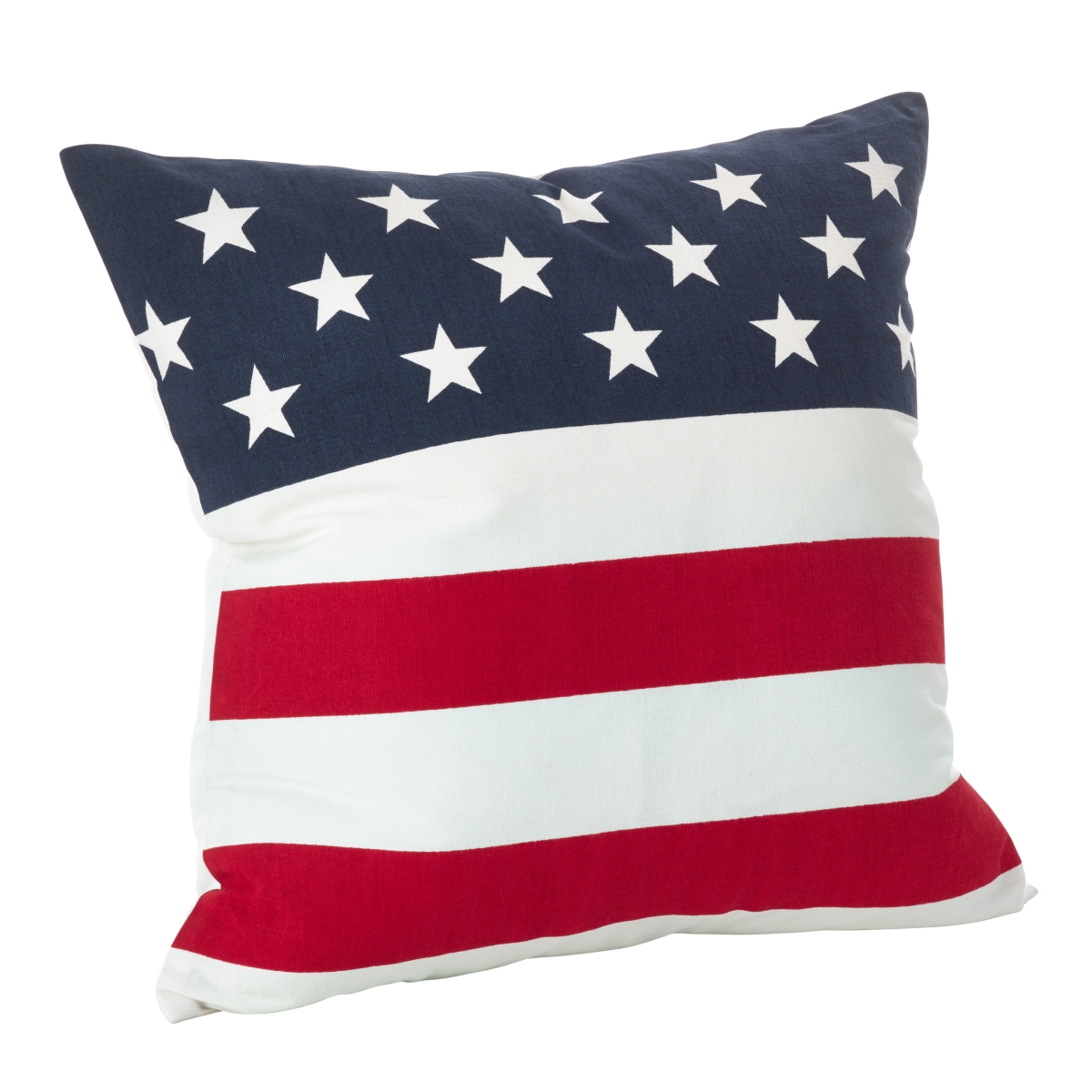 0704p.m20s 20 In. American Flag Design Cotton Down Filled Throw Pillow, Multi Color