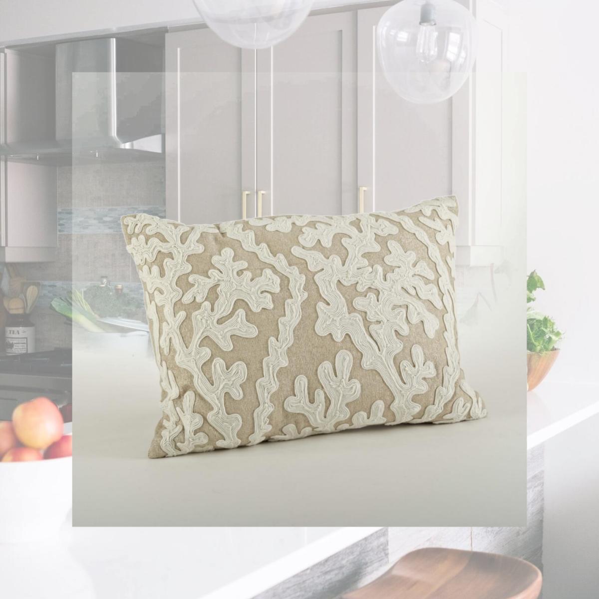 Picture of SARO 1410.S1472B 14 x 72 in. Rectangle Metallic Woven Table Runner  Natural