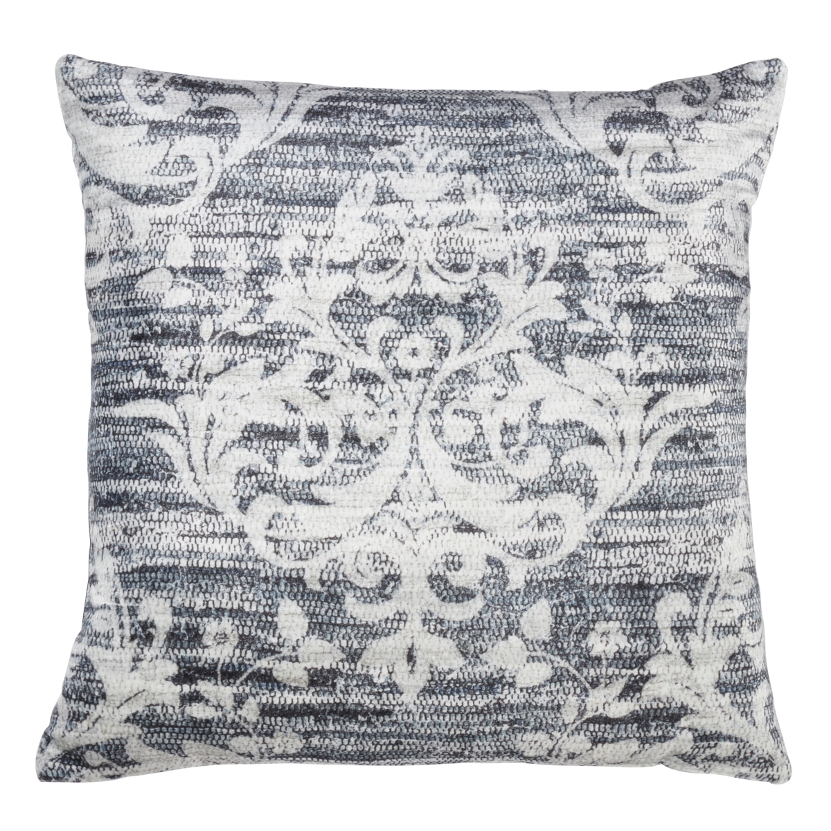 952.in20s 20 In. Square Down Filled Throw Pillow With Distressed Motif Design, Indigo