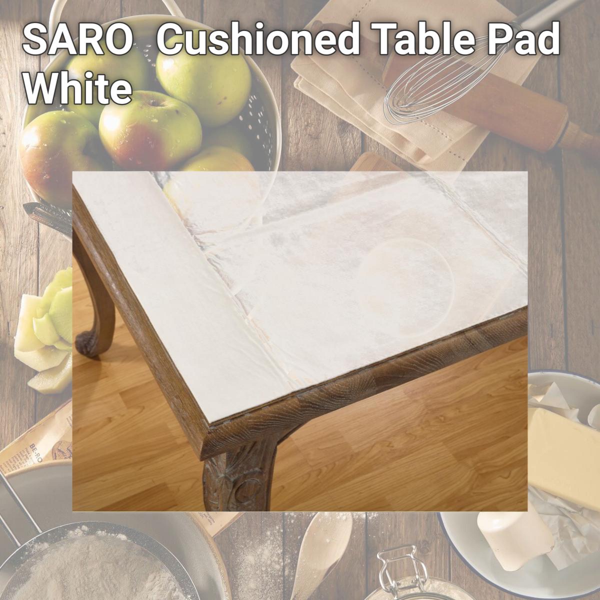 Picture of SARO TP001.W52120B Cushioned Table Pad  White