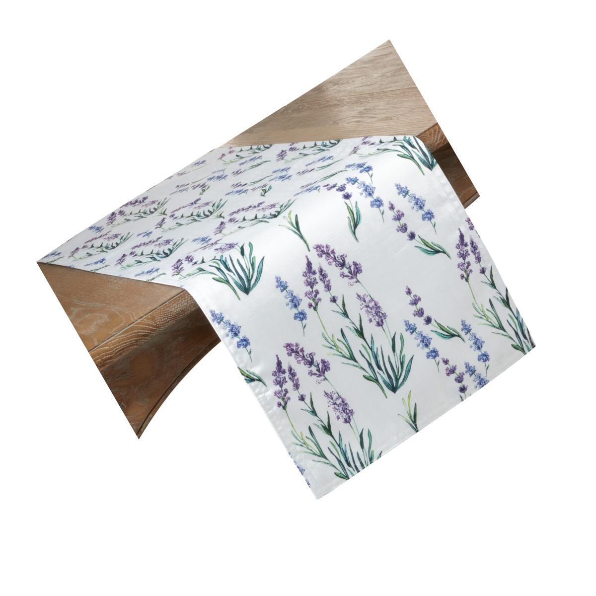 Picture of SARO 1127.LV1672B 16 x 72 in. Oblong Table Runner with Lavender Design