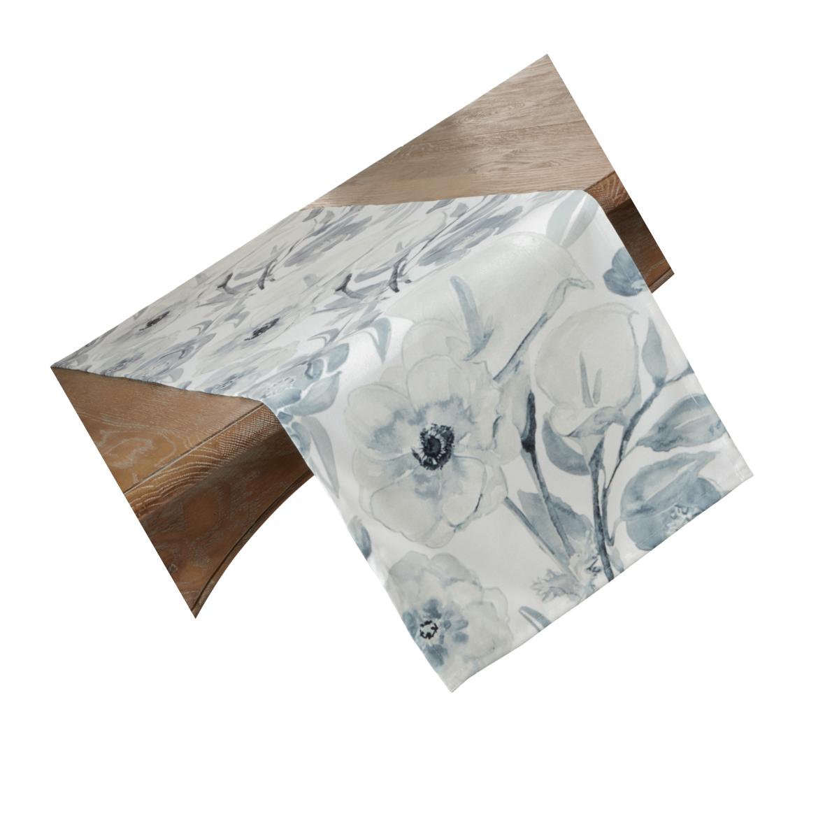 Picture of SARO 4668.BG1672B 16 x 72 in. Oblong Watercolor Floral Design Large Table Runner