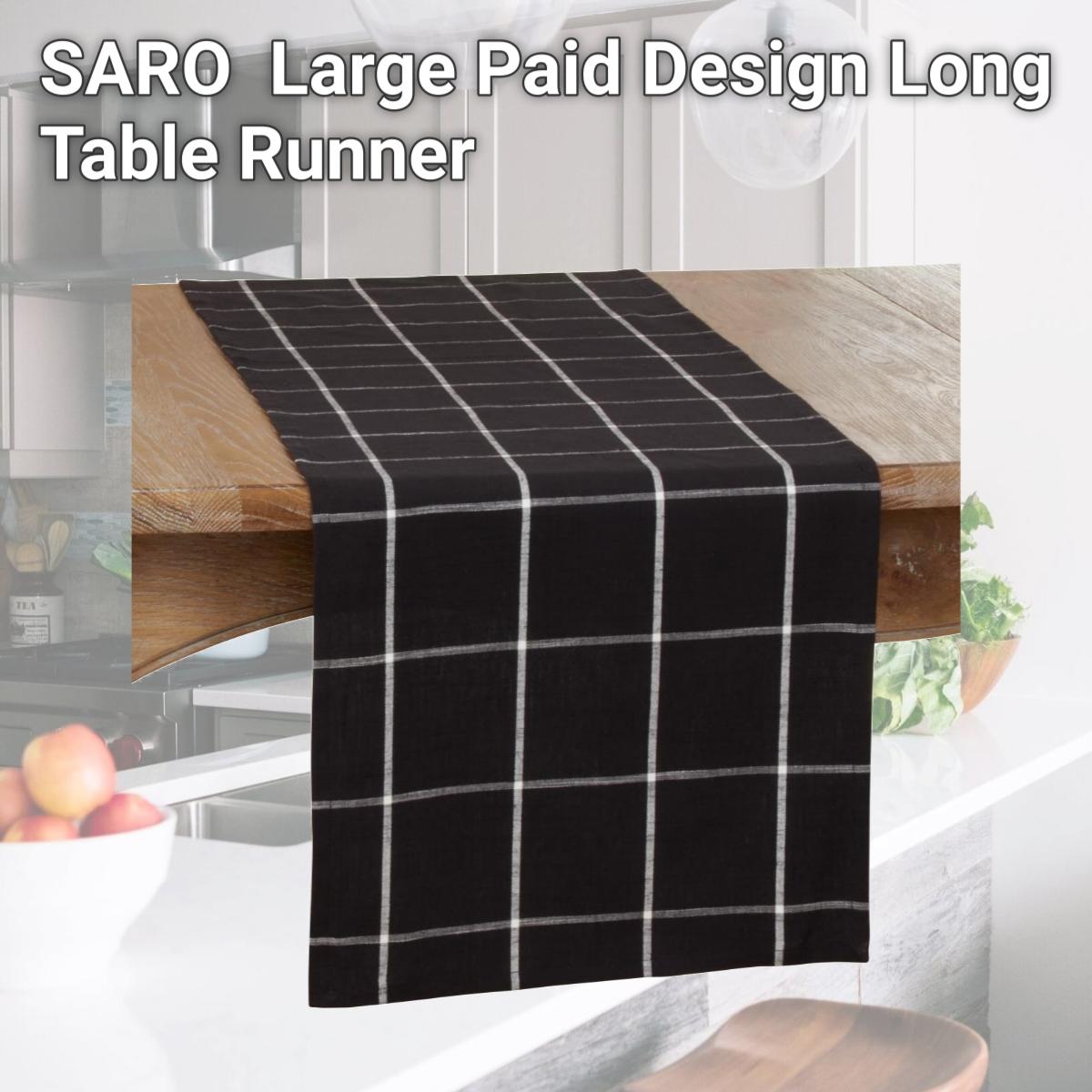 Picture of SARO 389.BK1672B Large Paid Design Long Table Runner
