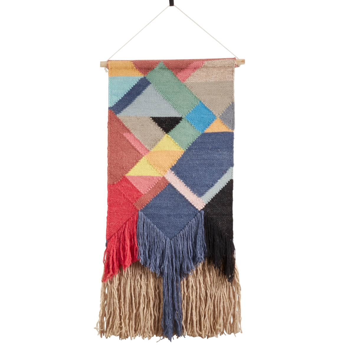 UPC 789323390622 product image for SARO WA985.M Textured Woven Wall Hanging with Multi-Colored Design | upcitemdb.com