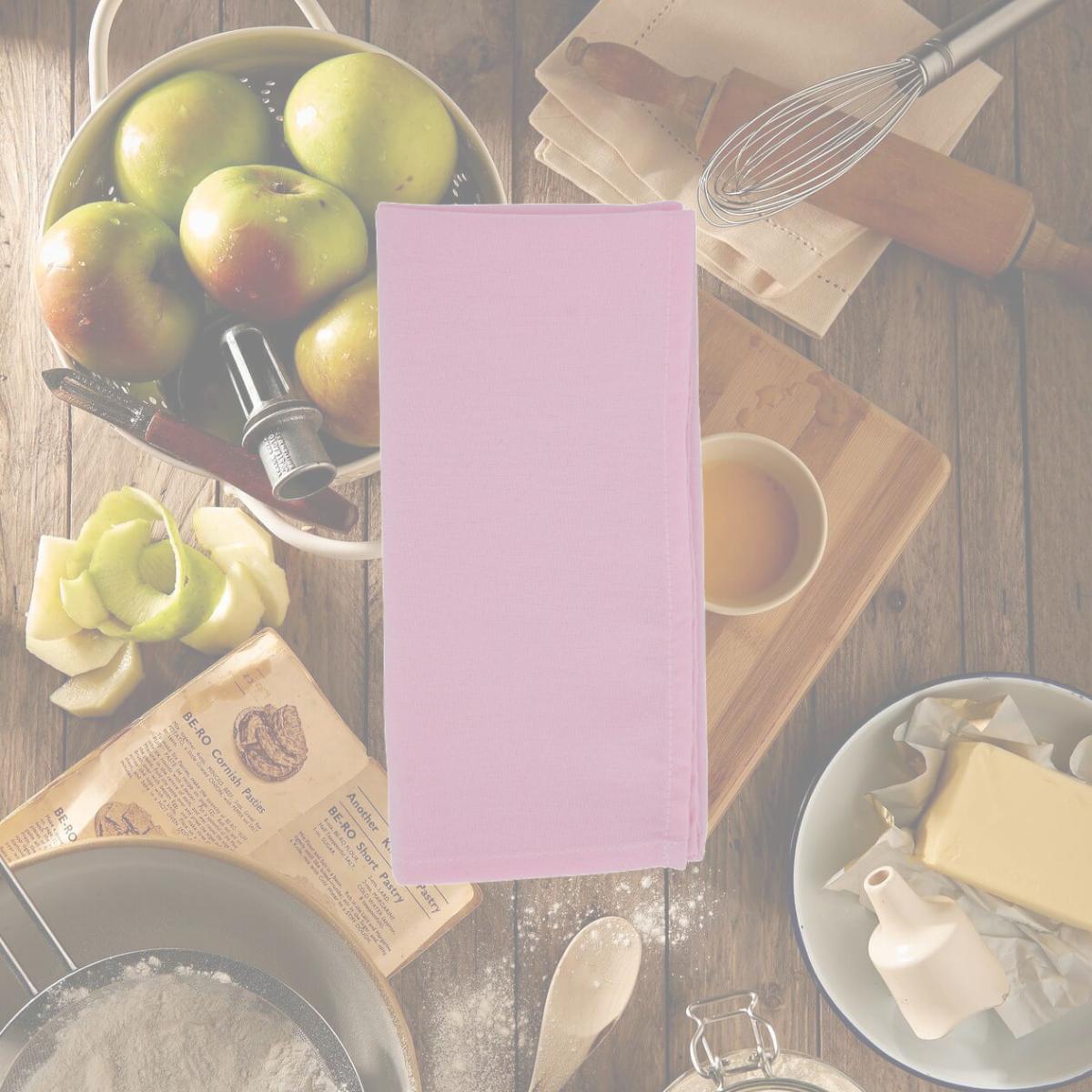 Picture of Saro 321.P20S 20 in. Casual Design Everyday Square Table Napkins, Pink - Set of 12