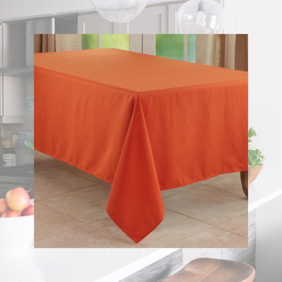 Picture of Saro 321.PM65104B 65 x 104 in. Casual Design Everyday Oblong Tablecloth, Pink