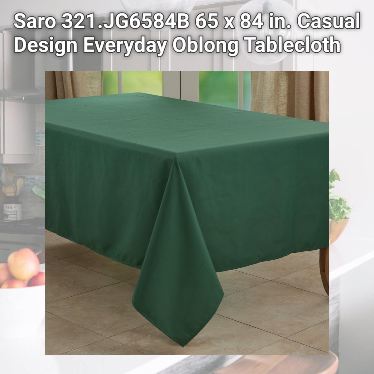 Picture of Saro 321.JG6584B 65 x 84 in. Casual Design Everyday Oblong Tablecloth