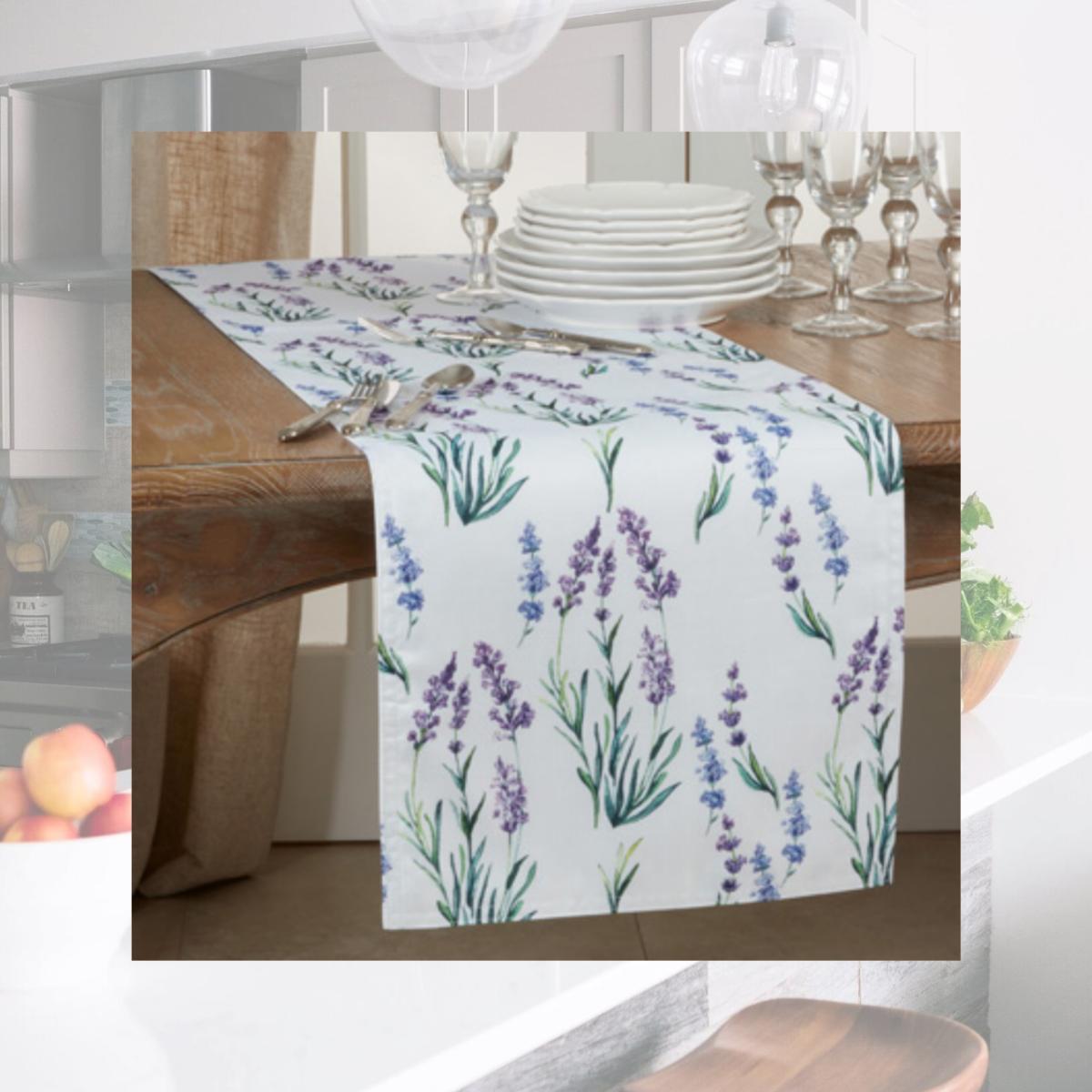 Picture of Saro 1127.LV16108B 16 x 108 in. Lavender Design Oblong Table Runner, Lavender