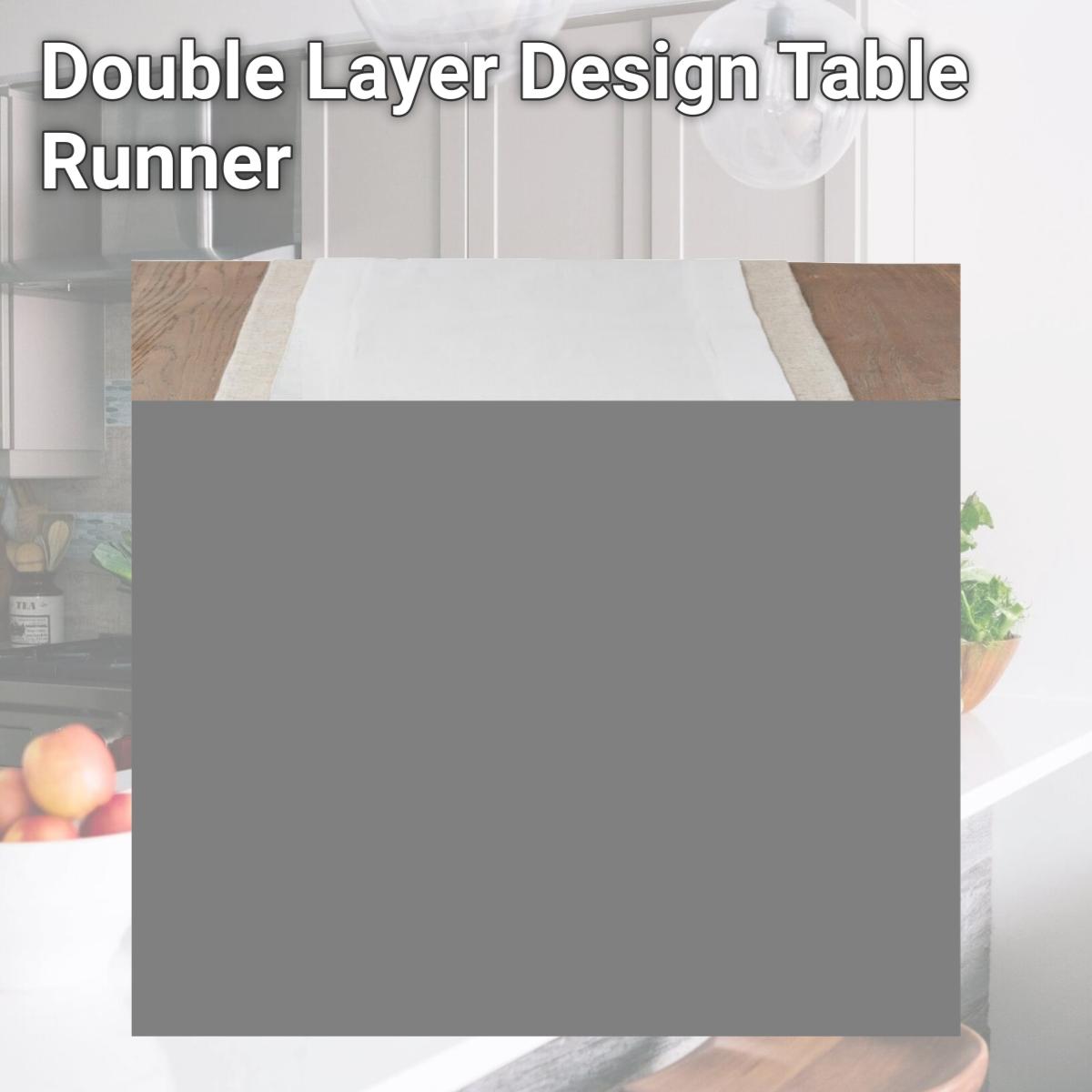 Picture of Saro Lifestyle 1982.I18108B Double Layer Design Table Runner