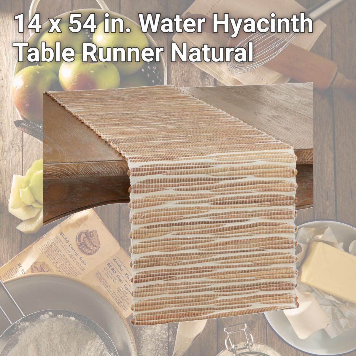 Picture of Saro Lifestyle 4500.N1454B 14 x 54 in. Water Hyacinth Table Runner, Natural