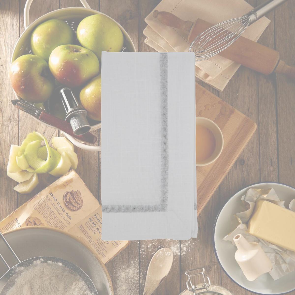 Picture of Saro Lifestyle 5603.S20S 20 in. Embroidered Border Napkin, Silver - Set of 4