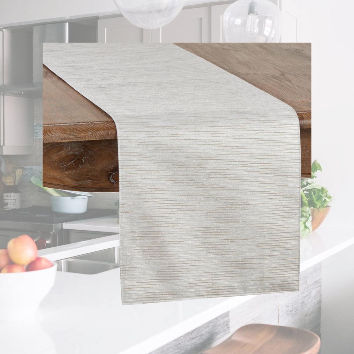 Picture of Saro Lifestyle 1410.S1490B Metallic Woven Table Runner