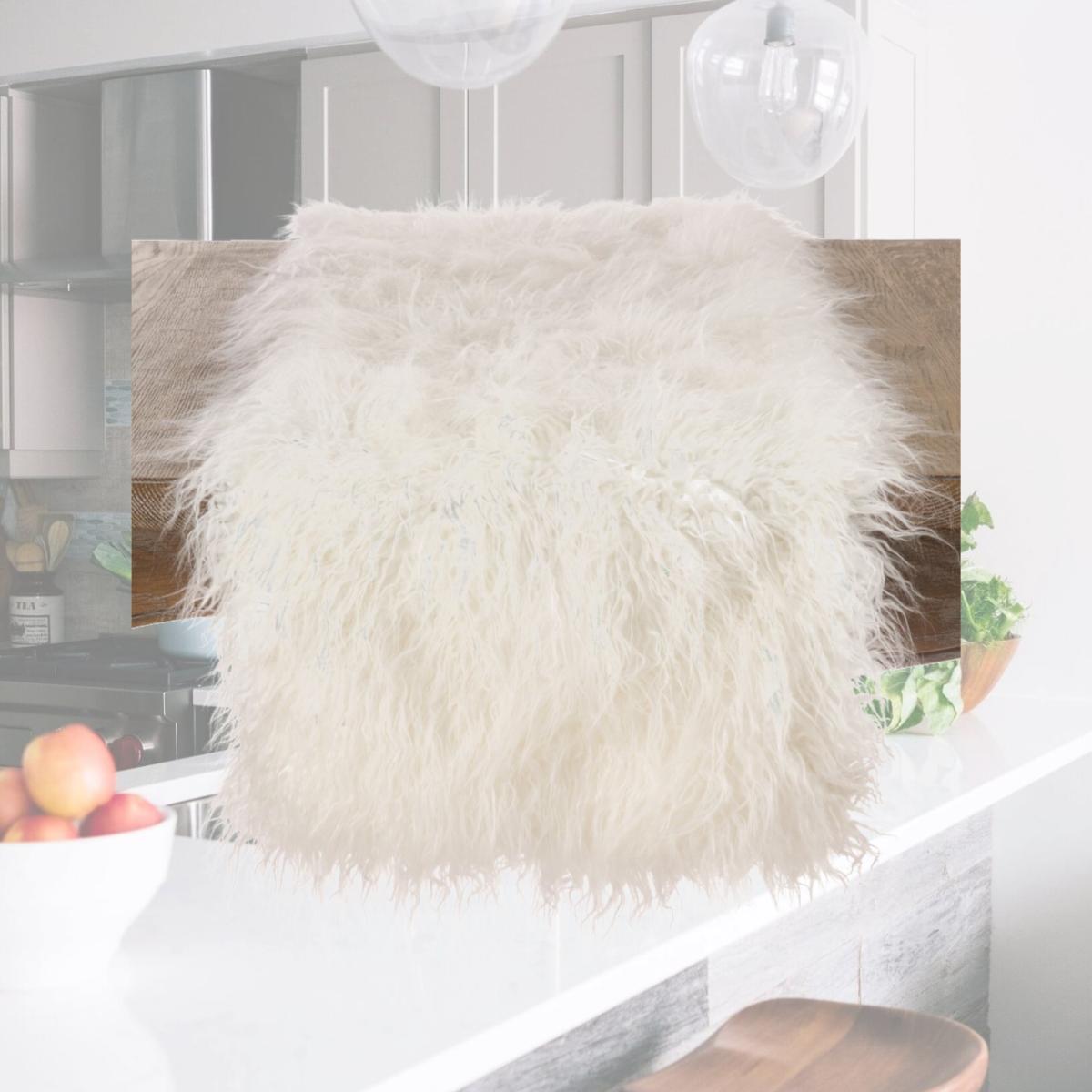 Picture of Saro Lifestyle 706.I1690B 16 x 0.25 x 90 in. Faux Mongolian Fur Design Acrylic Runner