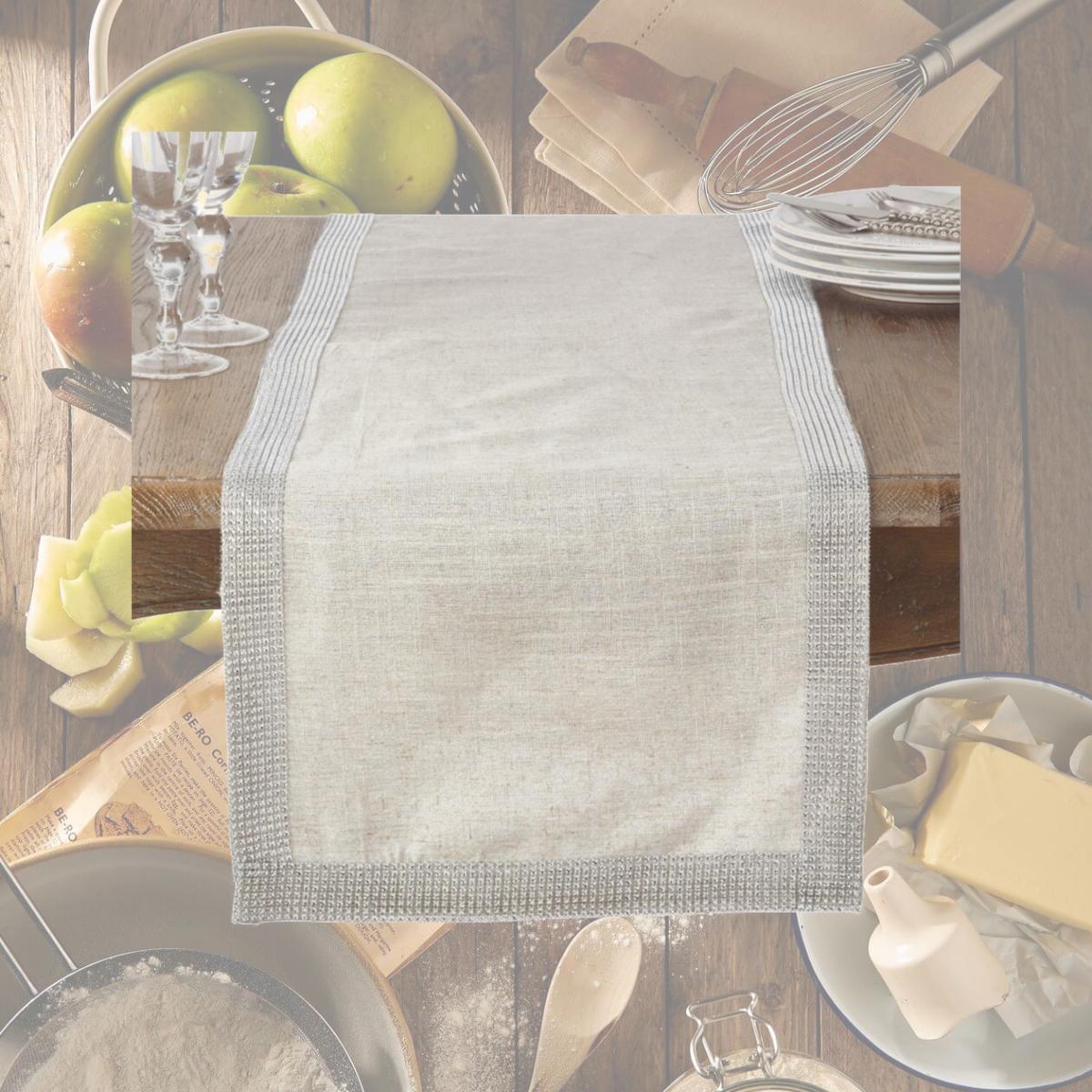 Picture of Saro Lifestyle 315.S1654B 16 x 54 in. Studded Design Table Runner
