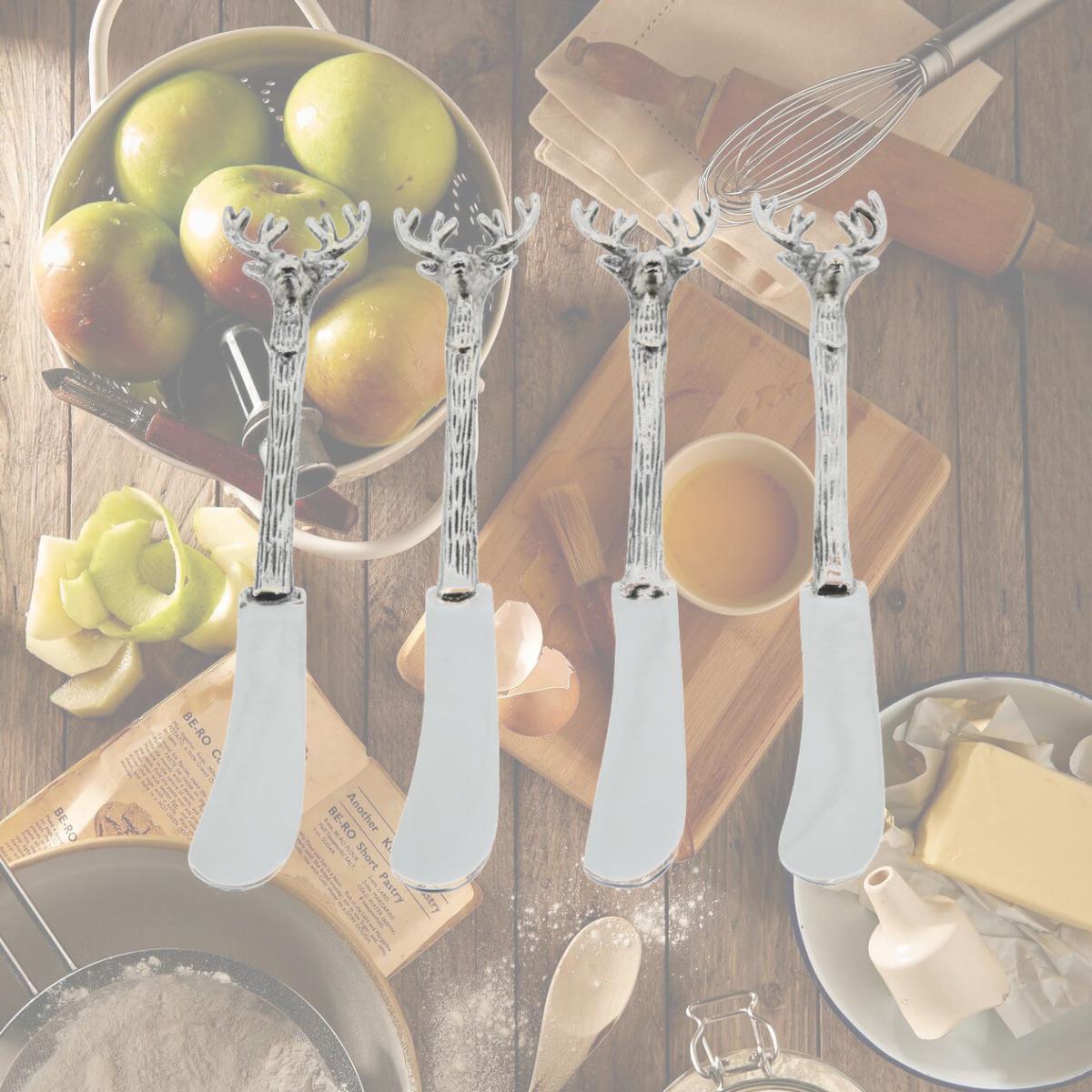 Picture of Saro Lifestyle SP774.S Reindeer Cocktail Knives - Set of 4
