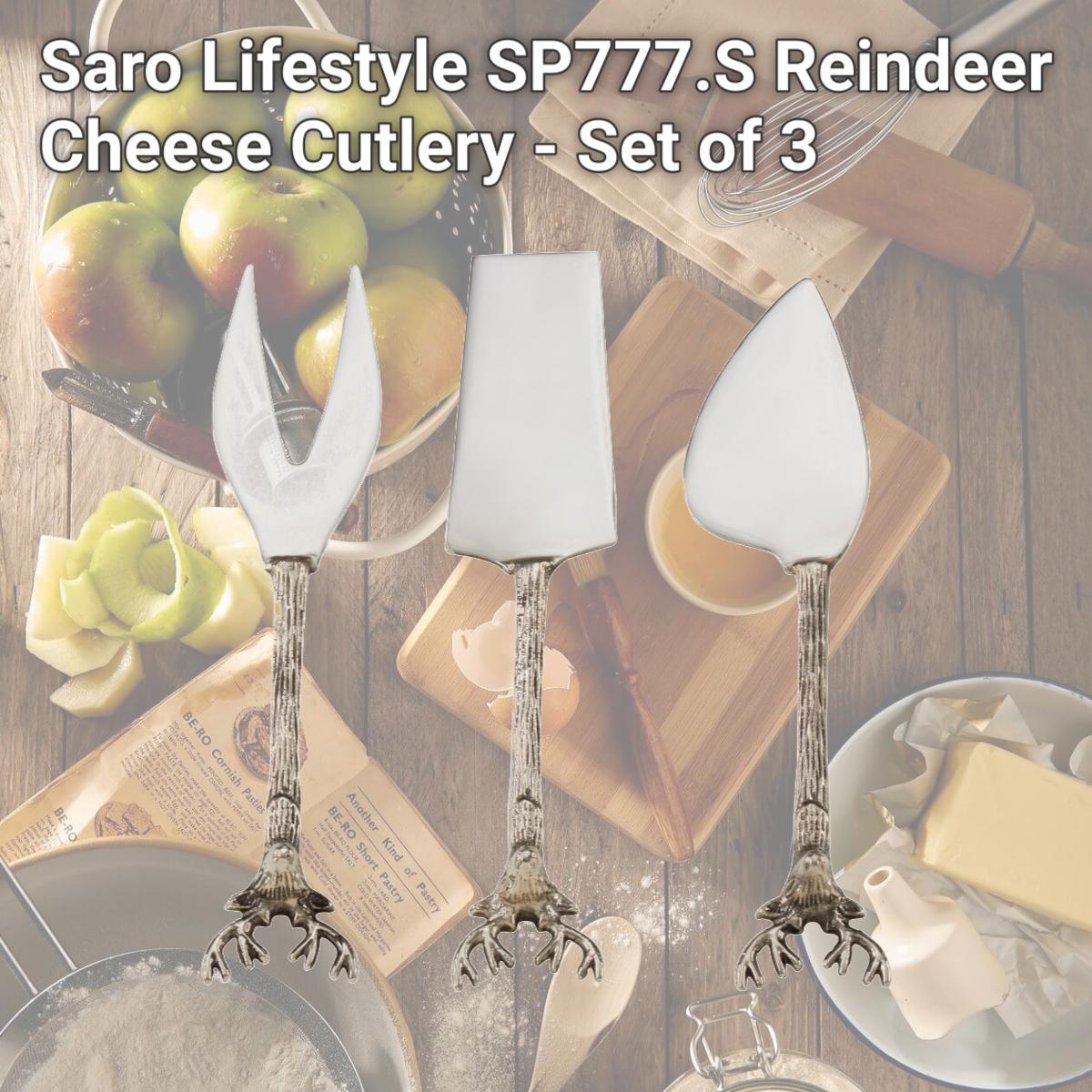 Picture of Saro Lifestyle SP777.S Reindeer Cheese Cutlery - Set of 3
