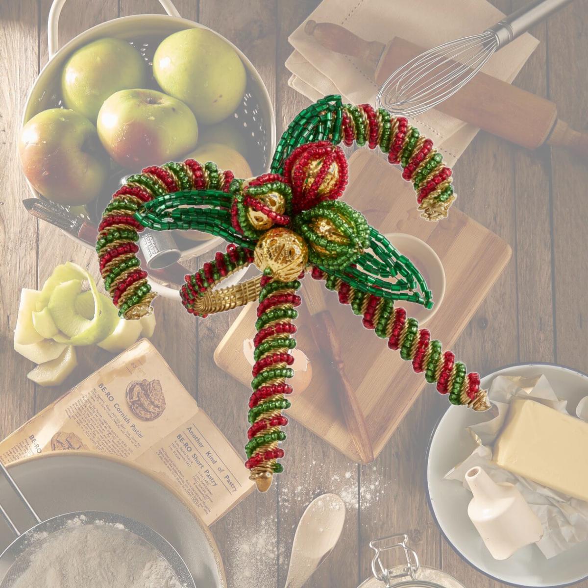 Picture of Saro Lifestyle NR320.RG Candy Cane Napkin Rings - Set of 4