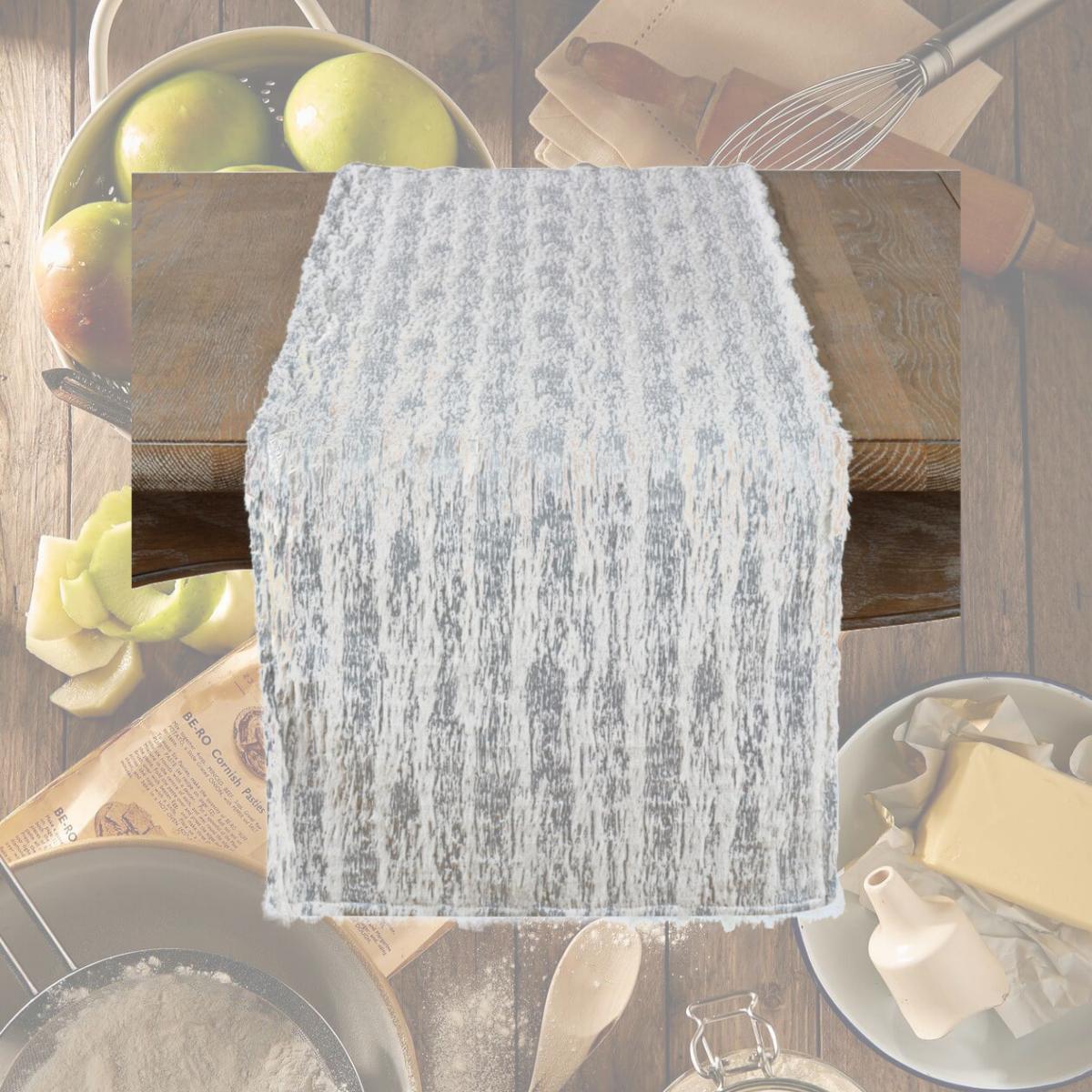 Picture of Saro Lifestyle 2323.S1654B 16 x 54 in. Faux Fur with Brushed Metallic Foil Print Runner