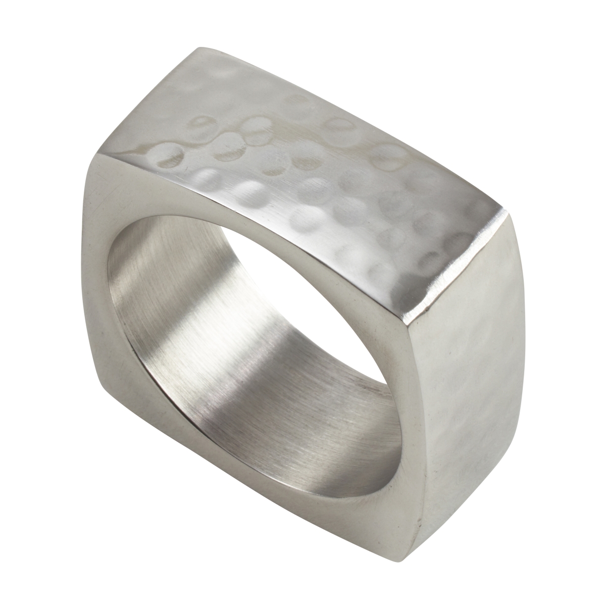 UPC 714224604943 - Square Hammered Napkin Rings - Set of 4 | upcitemdb.com