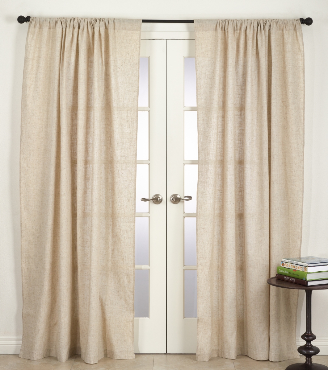 731.n5784 57 X 84 In. Classic Linen Blend Curtain Panel - Natural