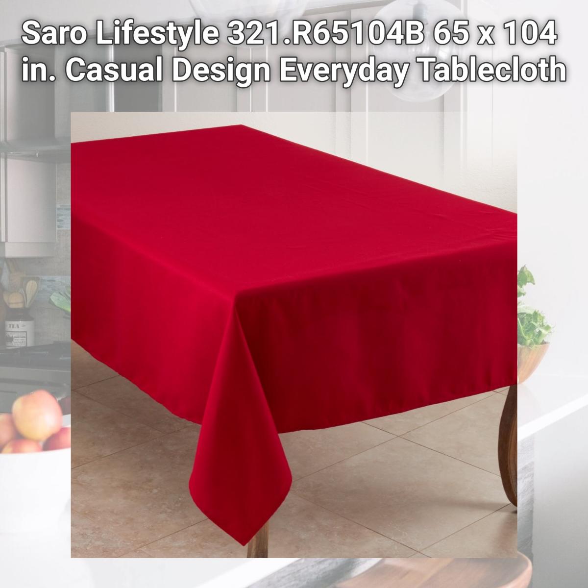 Picture of Saro Lifestyle 321.R65104B 65 x 104 in. Casual Design Everyday Tablecloth