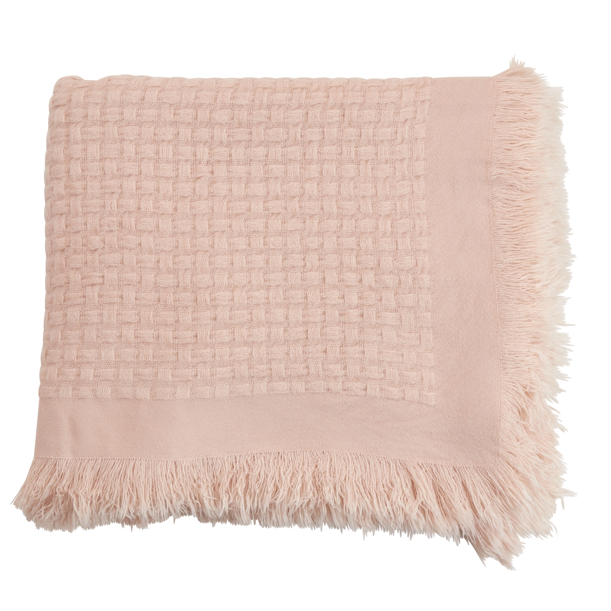 UPC 714224669232 product image for 50 x 60 in. Waffle Weave Throw, Pink | upcitemdb.com