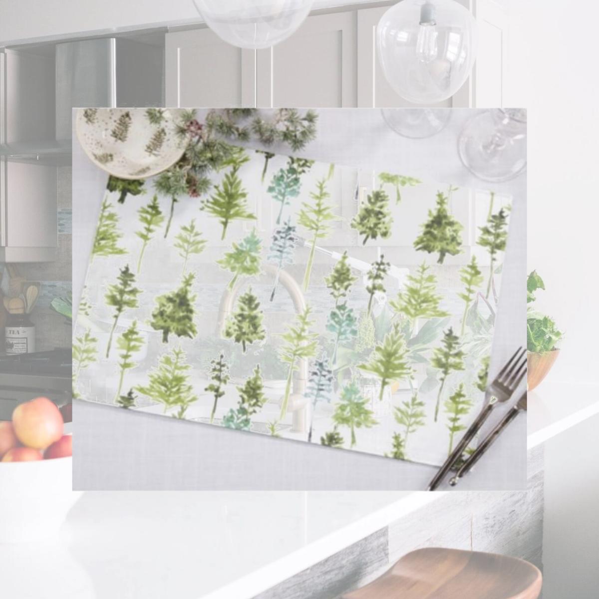 Picture of Saro Lifestyle 5221.G1319B 13 x 19 in. Forest Trees Design Placemats, Green - Set of 4