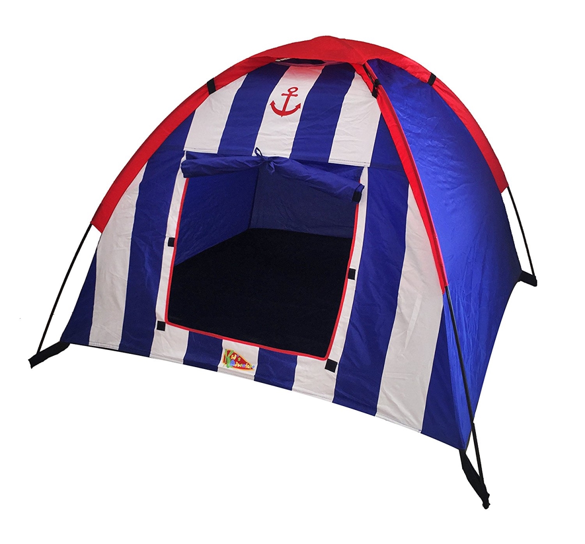 00232-7 34 X 48 X 48 In. Striped Dome Tent - Blue, Red & White