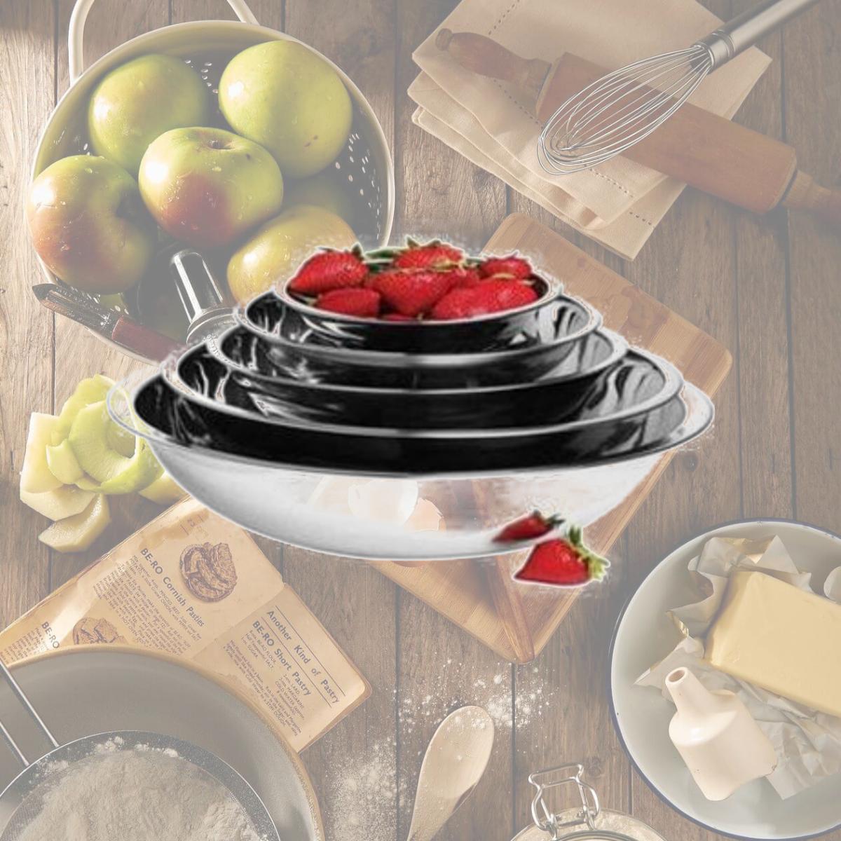 Picture of Star Dist 2005 Stainless Steel Mixing Bowl Set - 5 Pieces
