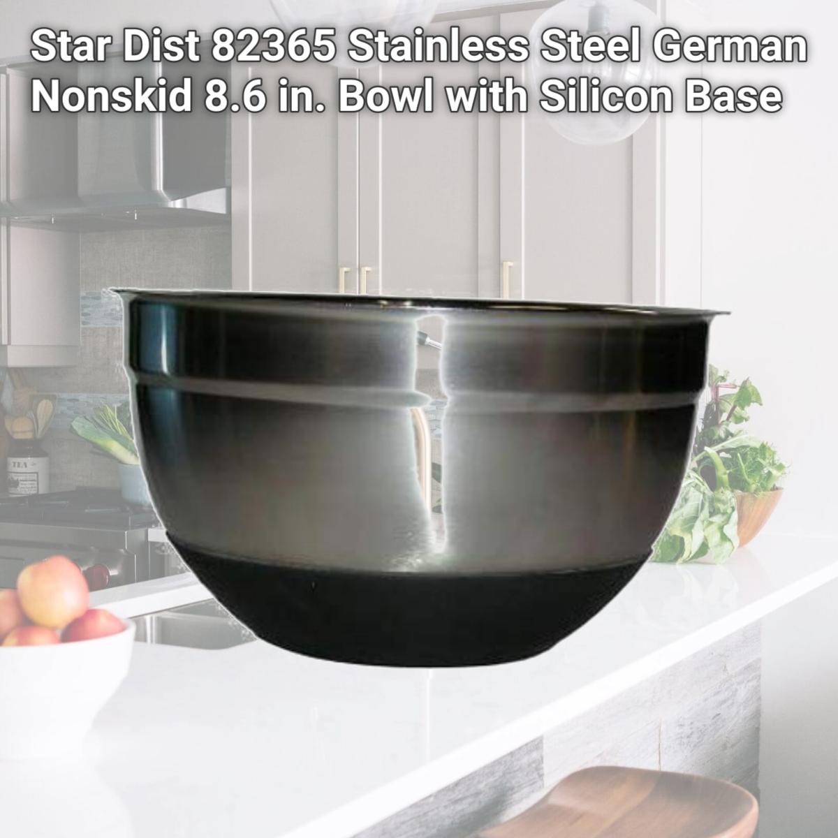 Picture of Star Dist 82365 Stainless Steel German Nonskid 8.6 in. Bowl with Silicon Base