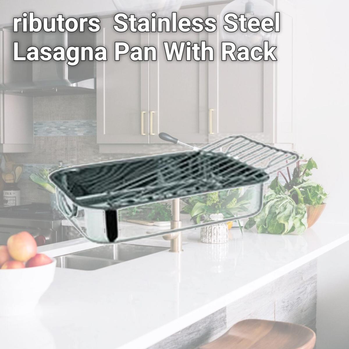 Picture of Star Distributors 82151 Stainless Steel Lasagna Pan With Rack