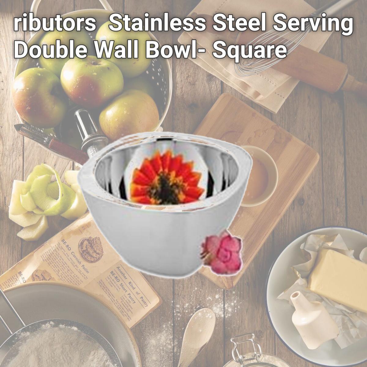 Picture of Star Distributors 82275 Stainless Steel Serving Double Wall Bowl- Square