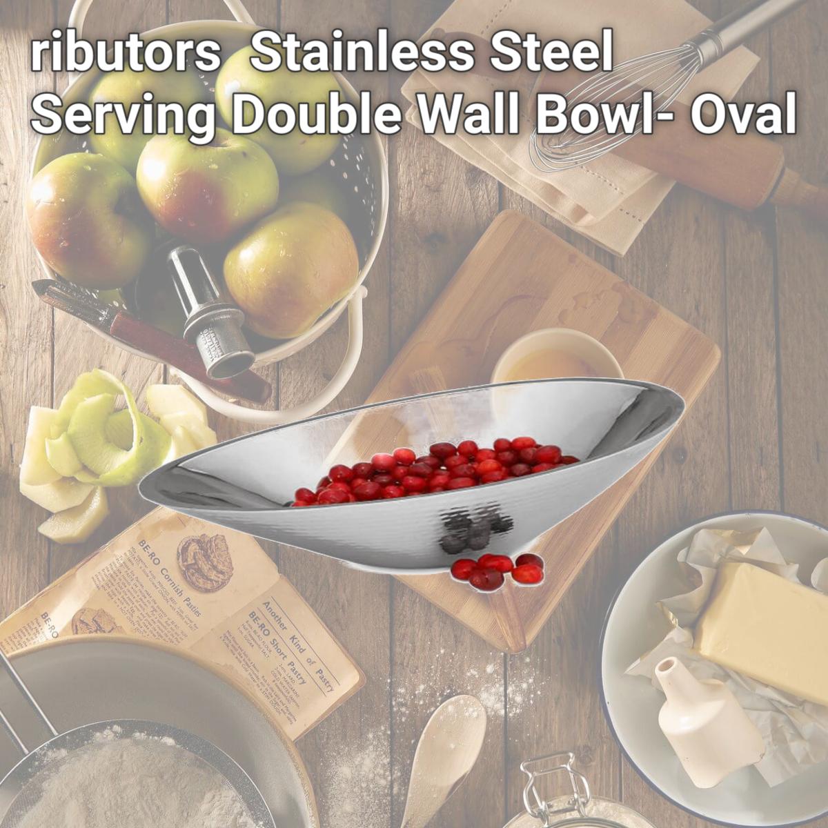 Picture of Star Distributors 82276 Stainless Steel Serving Double Wall Bowl- Oval