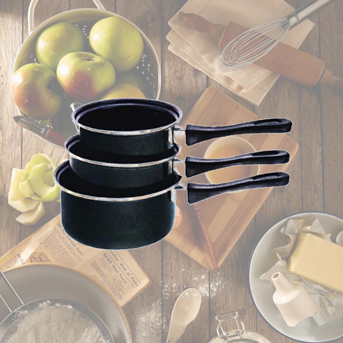 Picture of Star Distributors 92054 Nonstick Sauce Pan Set- 3 Piece