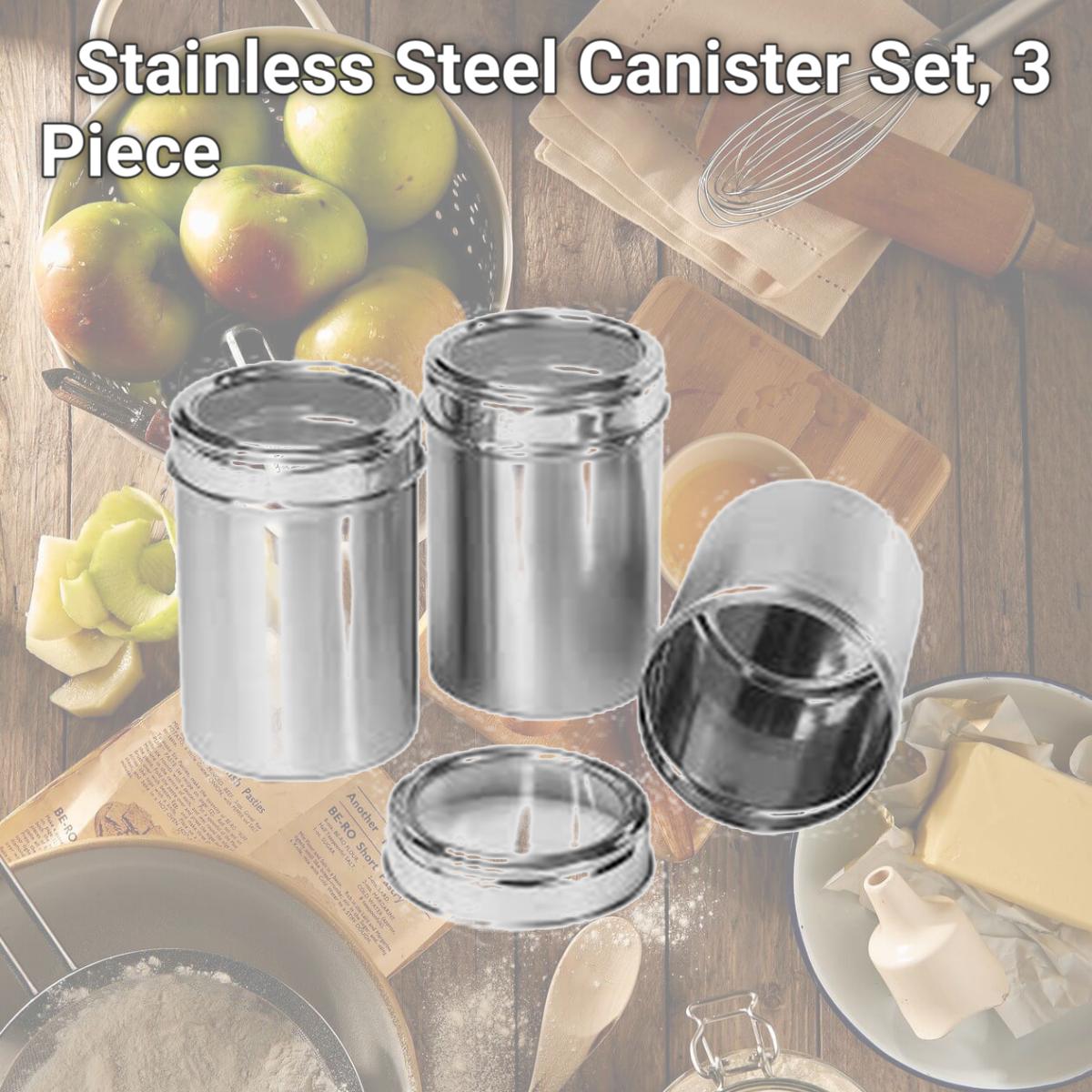 Picture of Starcrafts 2066 Stainless Steel Canister Set, 3 Piece