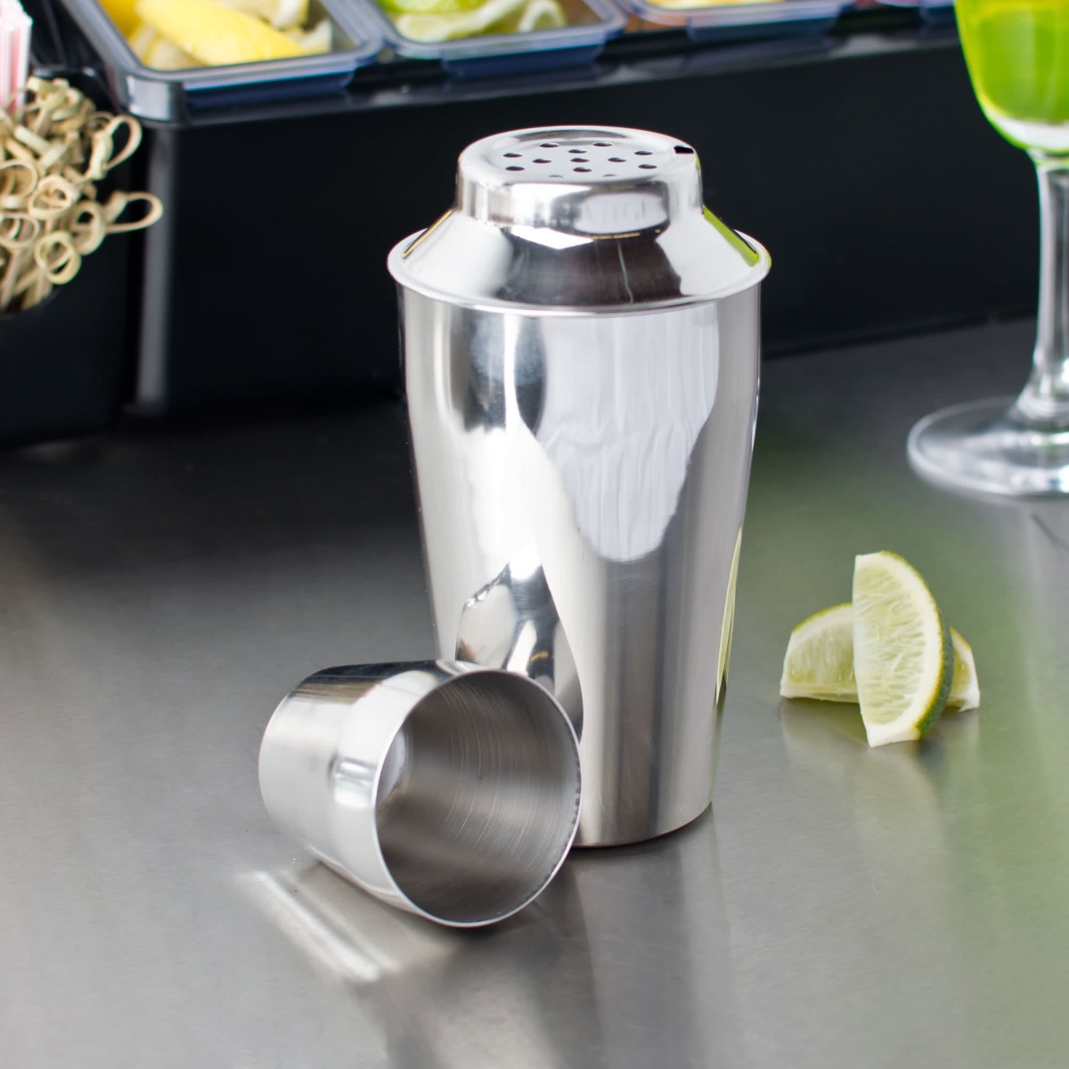 2335 16 Oz Stainless Steel Cocktail Shaker