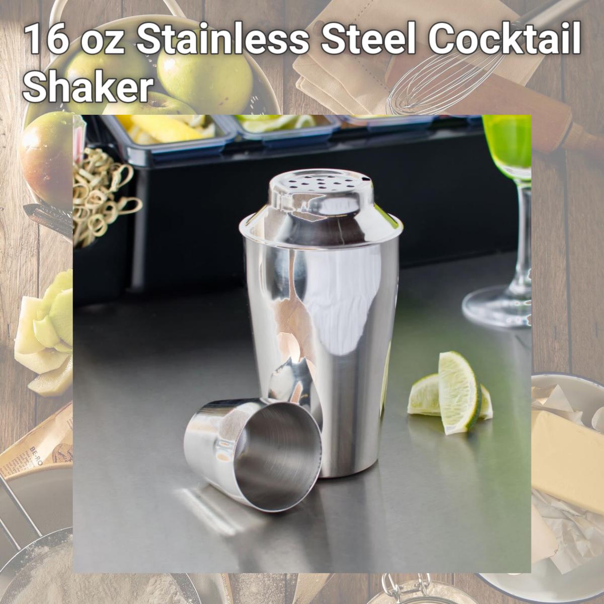 Picture of Starcrafts 2335 16 oz Stainless Steel Cocktail Shaker