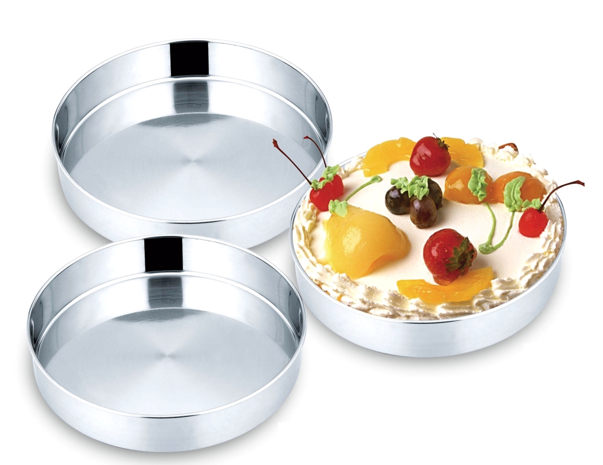2192 Stainless Steel Cake Tray Set - 3 Piece