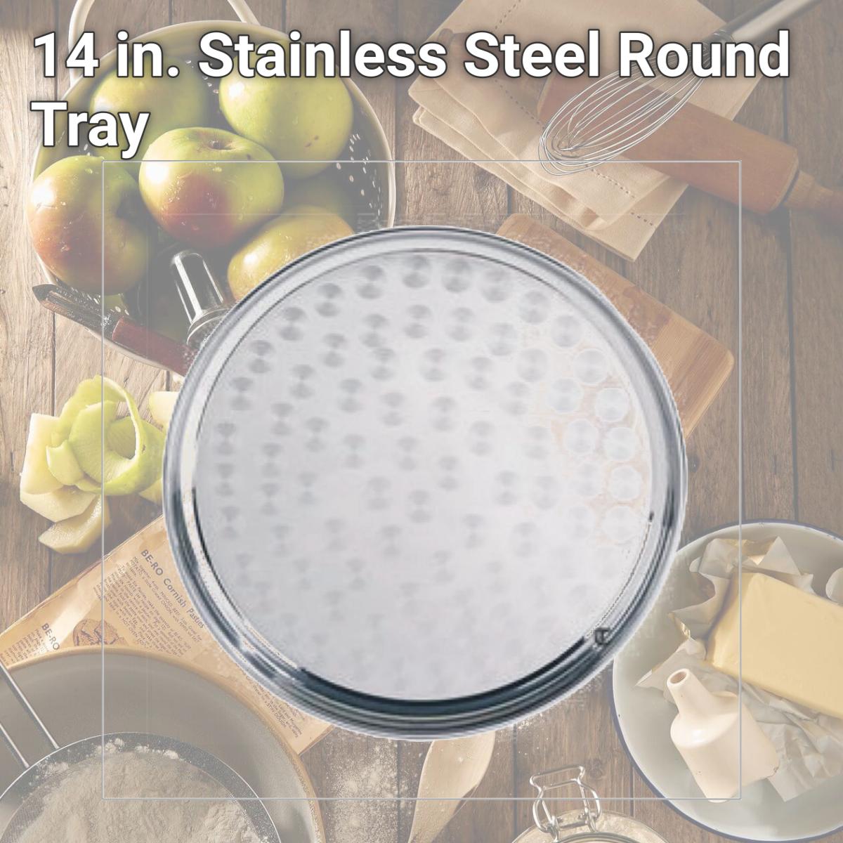 Picture of Star Dist 2357 14 in. Stainless Steel Round Tray