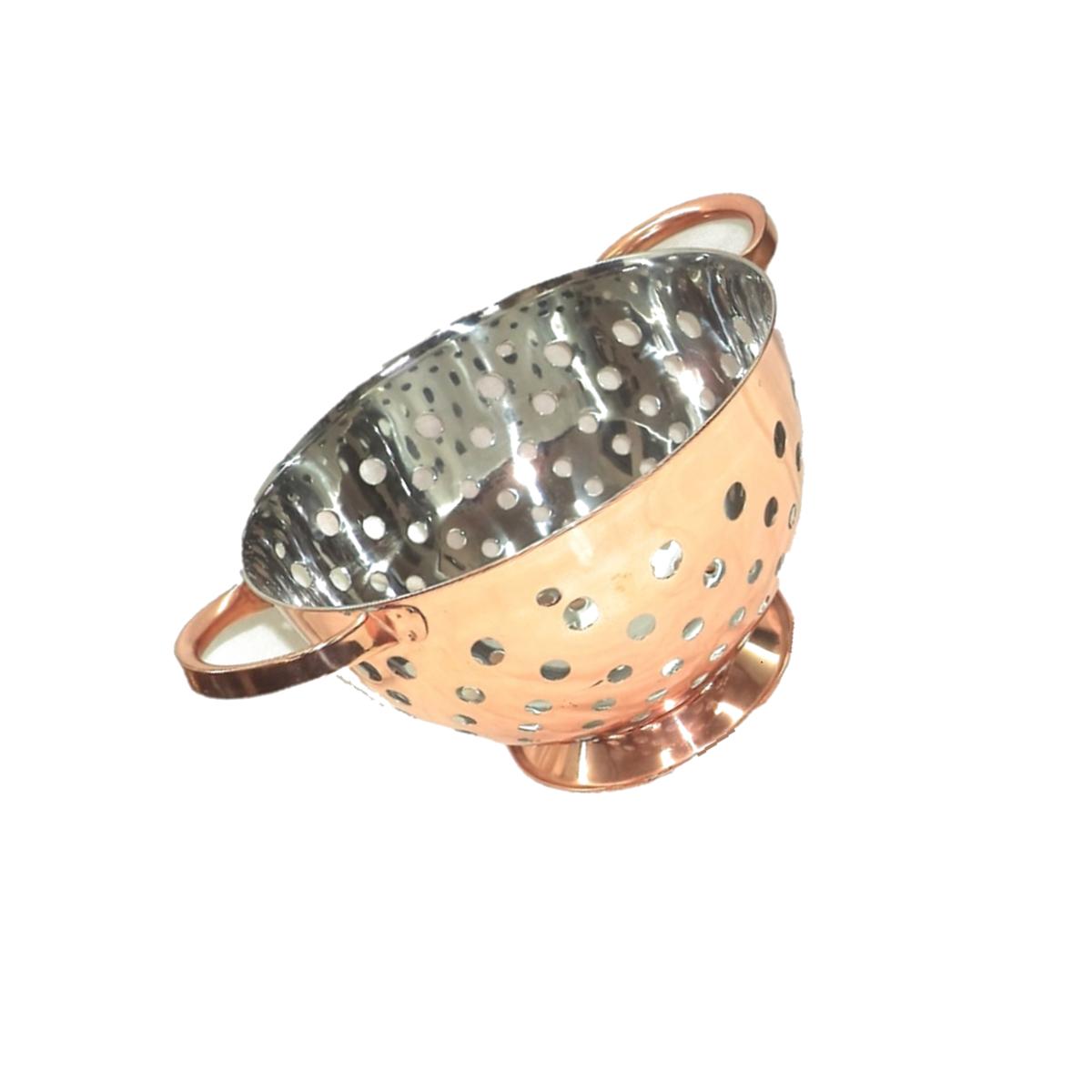 Picture of Starcrafts 72163 5 qt. Stainless Steel Colander, Copper