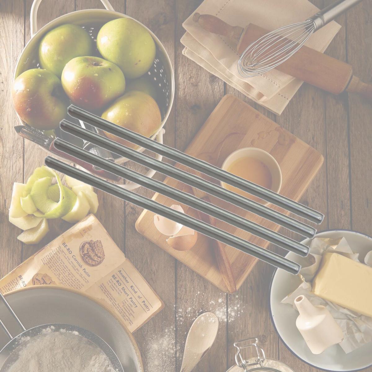 Picture of Starcrafts 72191straw Stainless Steel Straws, Metal - 4 Piece